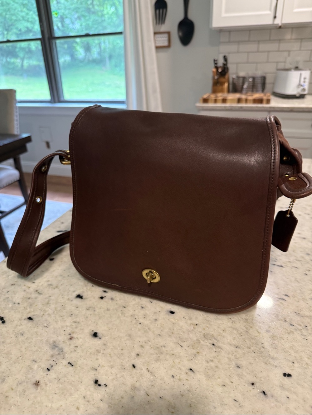 Vintage Coach Stewardess Bag #9525 – Mahogany Glove-Tanned Leather